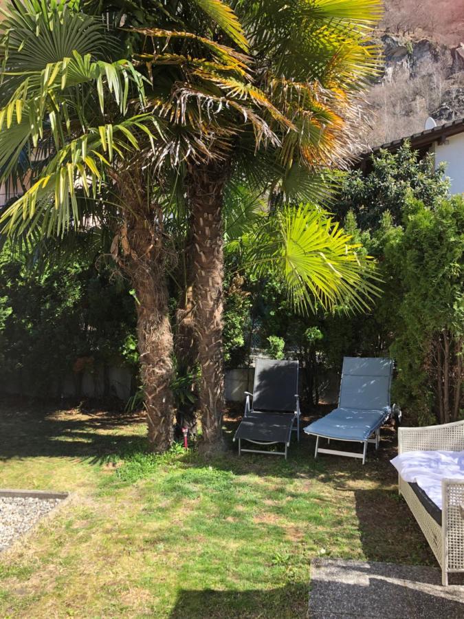 Gemuetliche Ferienwohnung Mit Garten Biasca Bagian luar foto