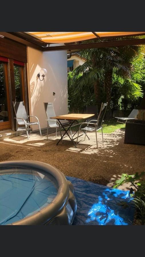 Gemuetliche Ferienwohnung Mit Garten Biasca Bagian luar foto